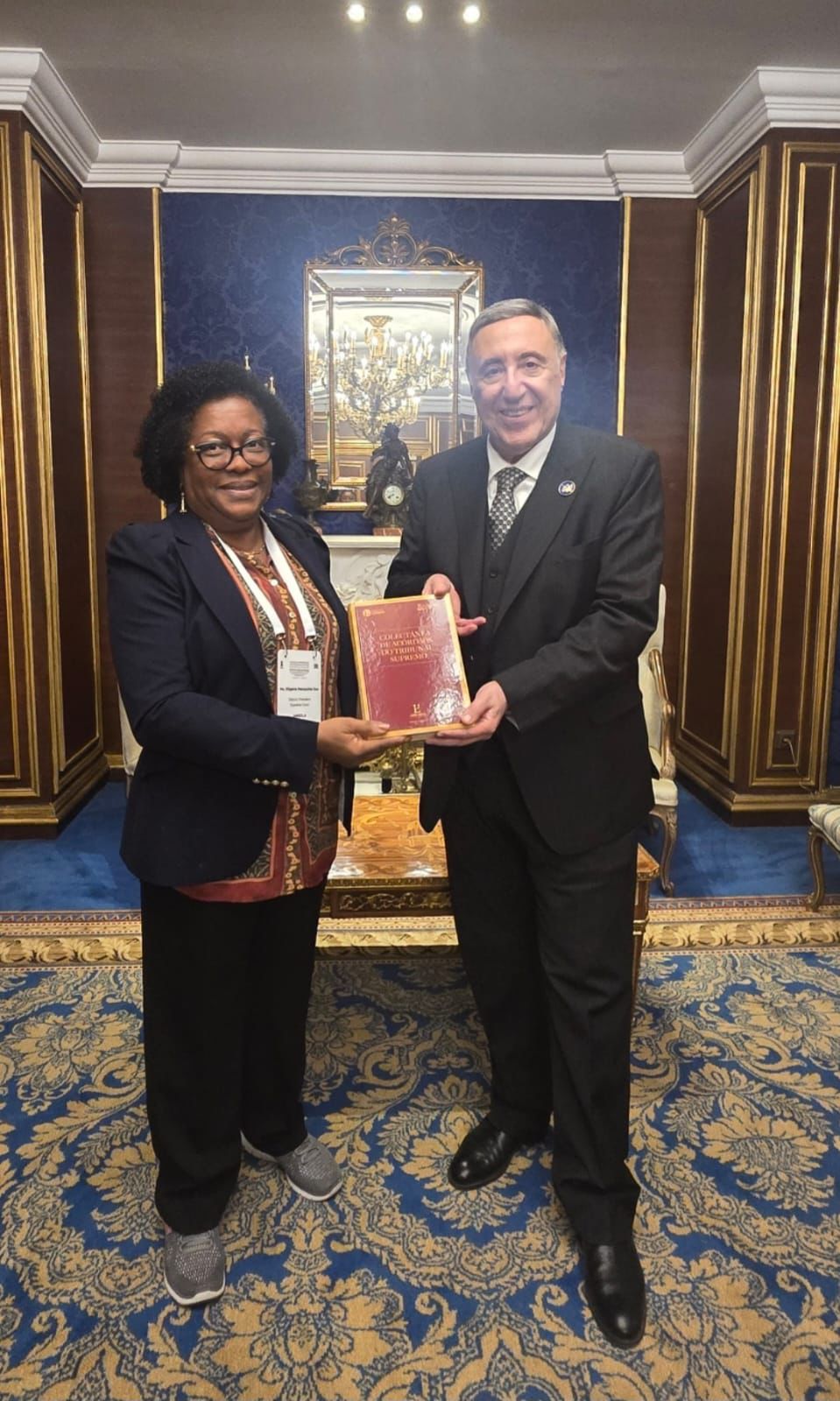 Vice-Presidente do Tribunal Supremo recebida em audiência pelo Presidente do Tribunal Constitucional do Egipto